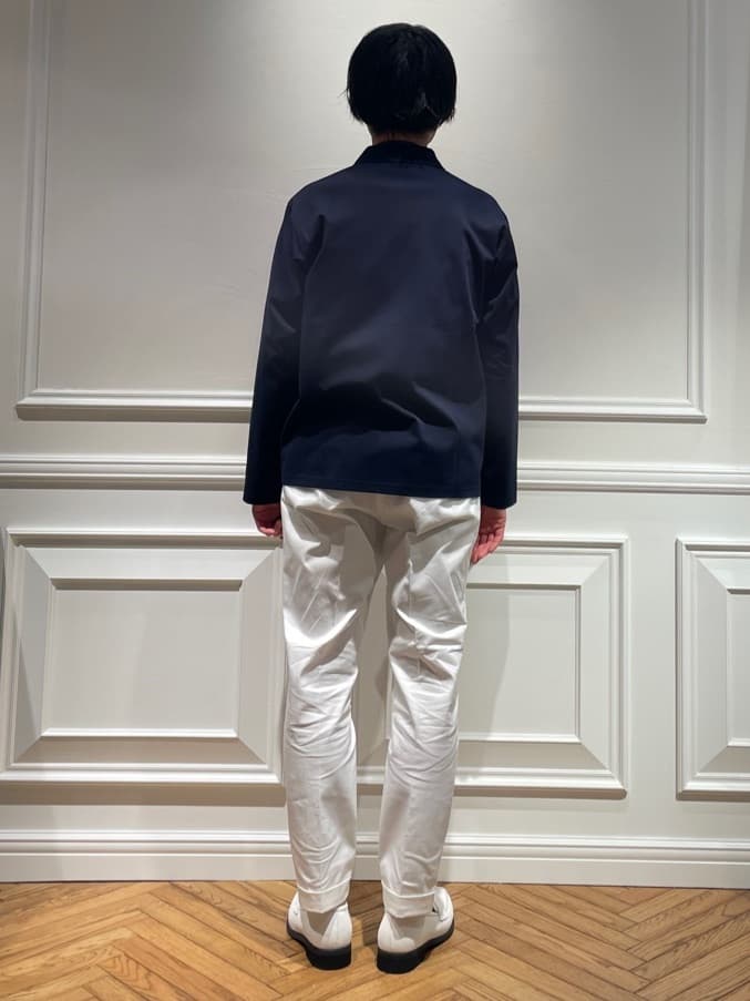 橋本さんの「DRESSTERIOR｜【接触冷感/UVカット/抗菌防臭/しわ防止】クールデオドラント ジャージシャツ」を使ったコーディネート