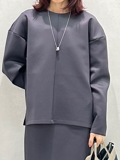 Miwaさんの「UNTITLED｜【セットアップ可/洗える/ウエストゴム】ダンボールジャージスカート」を使ったコーディネート