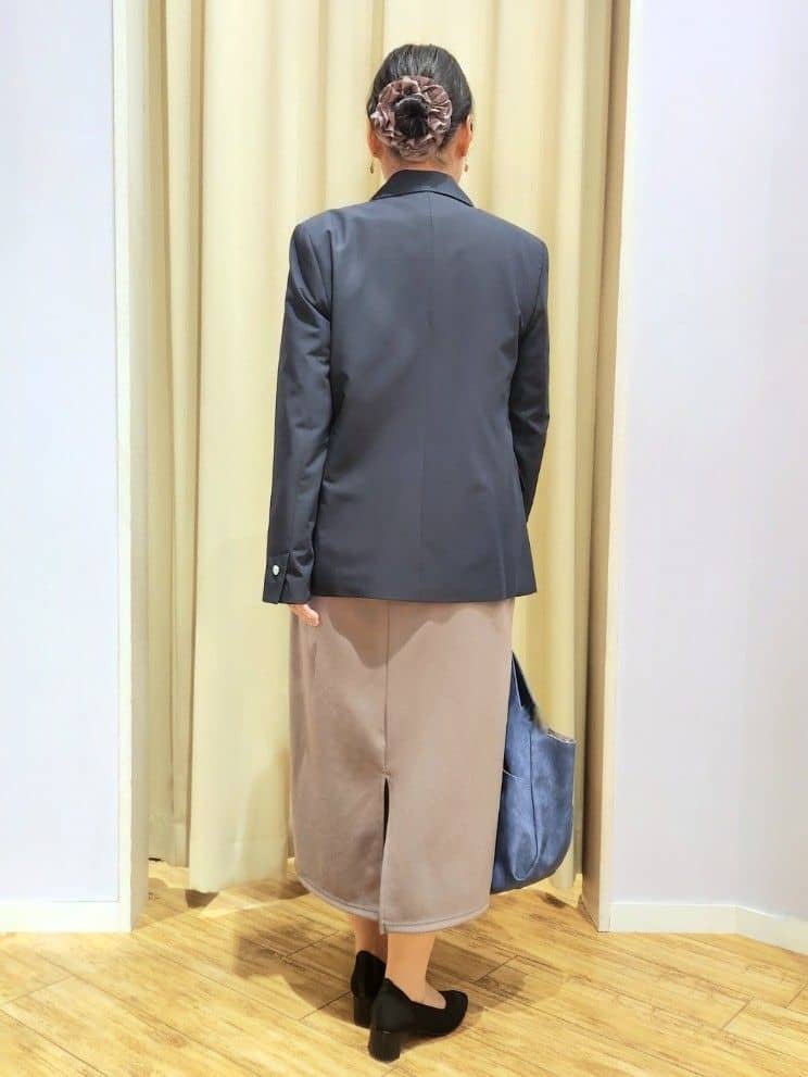 くまさんの「SHOO･LA･RUE｜【セットアップ可/S-LL/洗濯機可】マニッシュに決まる ダブルブレストジャケット」を使ったコーディネート