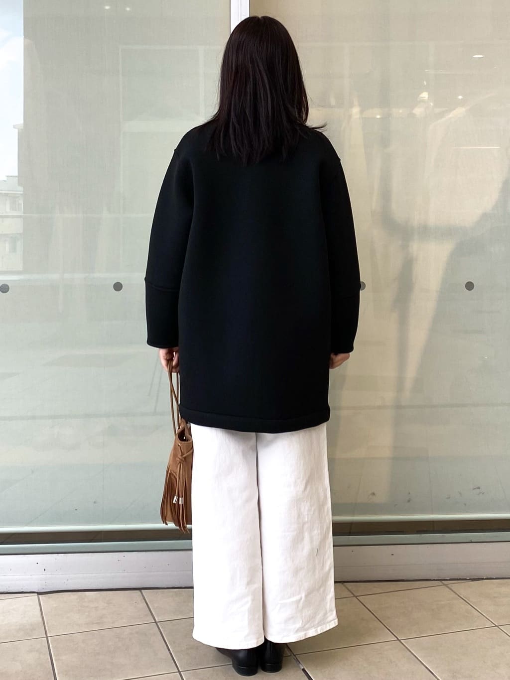 Jeanさんの「OPAQUE.CLIP｜リバーシブル配色ノーカラーコート【洗濯機OK】」を使ったコーディネート