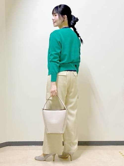  beni_gingerさんの「Reflect｜【アンサンブル可】バイカラーカーディガン」を使ったコーディネート