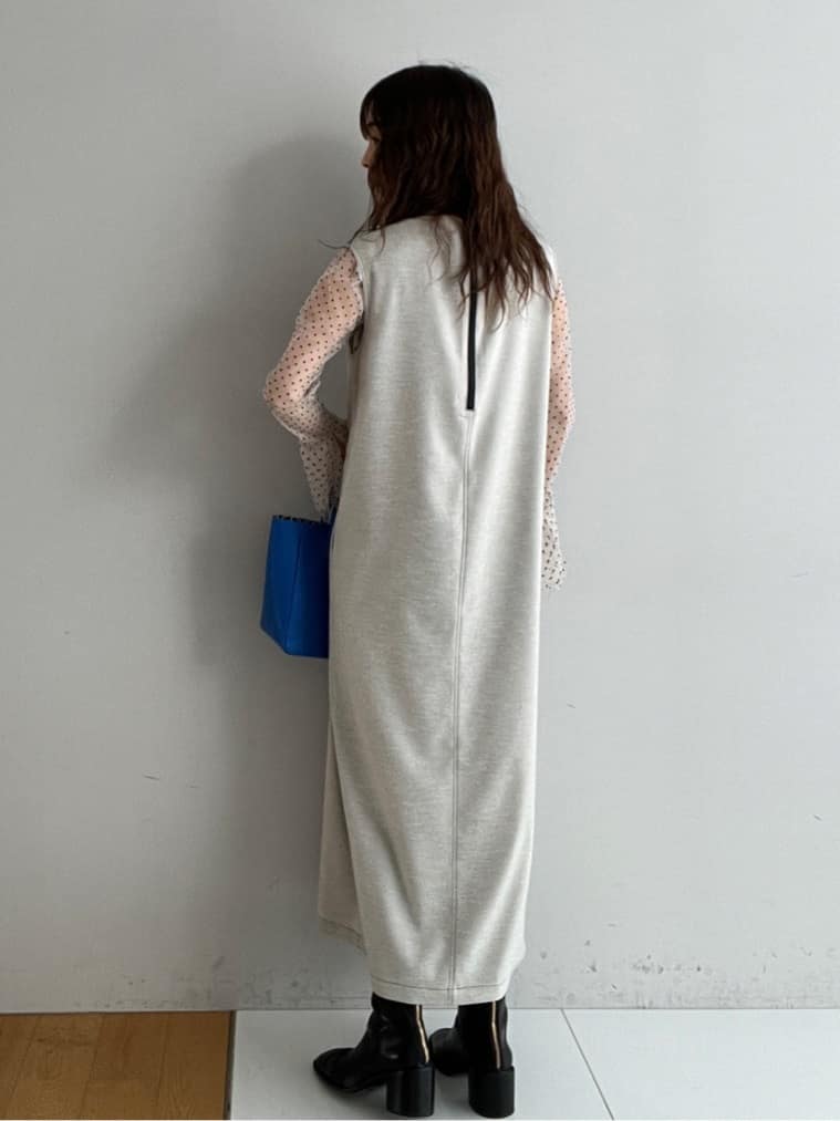 misaさんの「DRESSTERIOR｜【セットアップ可/UVカット/接触冷感/吸水速乾】ウォッシャブル Iラインワンピース」を使ったコーディネート