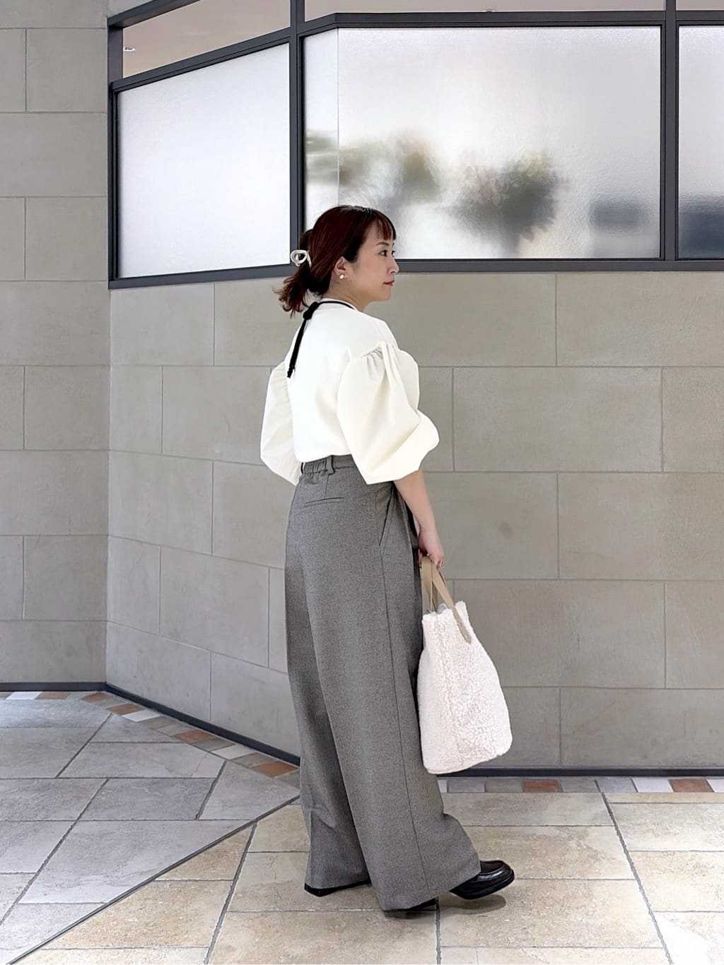 よねさんの「INDIVI｜ボアトート」を使ったコーディネート