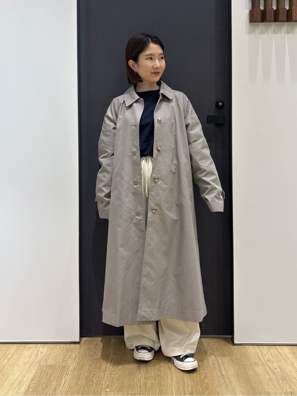 risaさんの「Dessin｜【360度可愛い・洗える】バックヘンリーカットソー」を使ったコーディネート