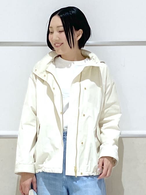 eriko さんの「Dessin｜【撥水/2WAY】フーディーブルゾン」を使ったコーディネート