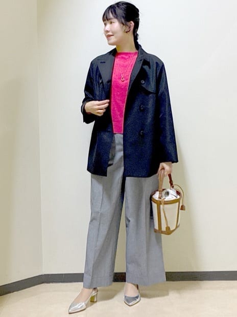  beni_gingerさんの「Reflect｜【オン・オフ着回しやすい◎】ダブルブレストジャケット」を使ったコーディネート