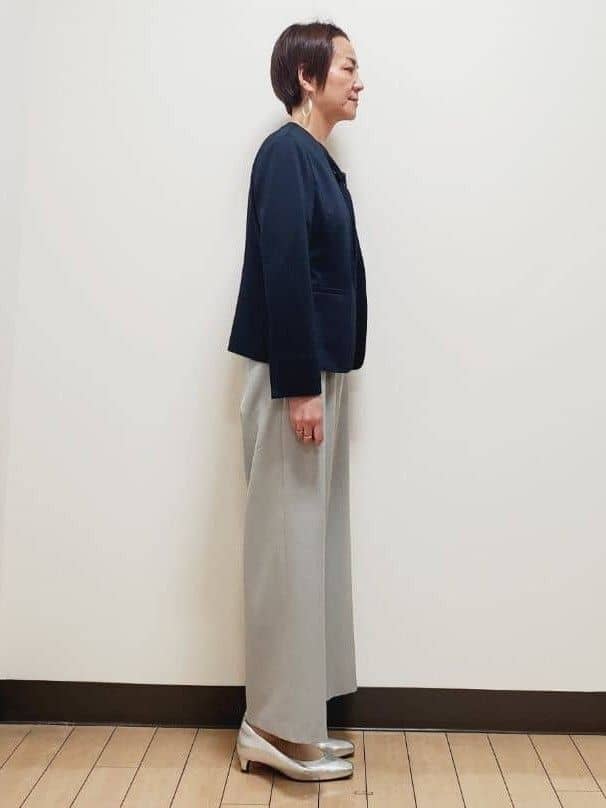 yuuさんの「Reflect｜【SS-4Lサイズ／UVカット／接触冷感】匠ジャケット／ノーカラー」を使ったコーディネート