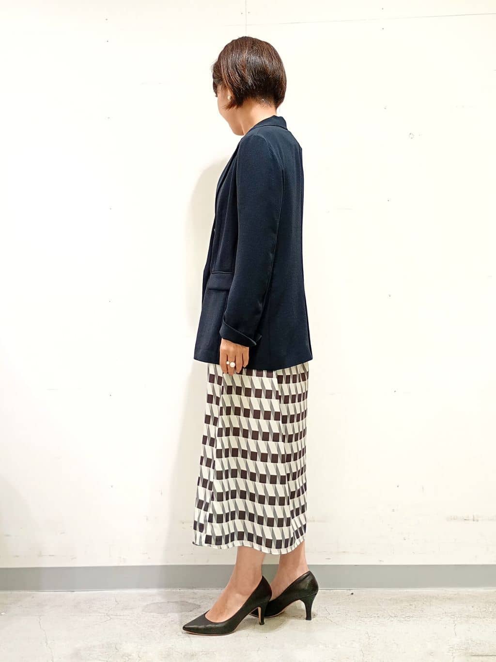 Kさんの「INDIVI｜【洗える／多機能／SETUP可】着る日傘ダブルジャケット」を使ったコーディネート