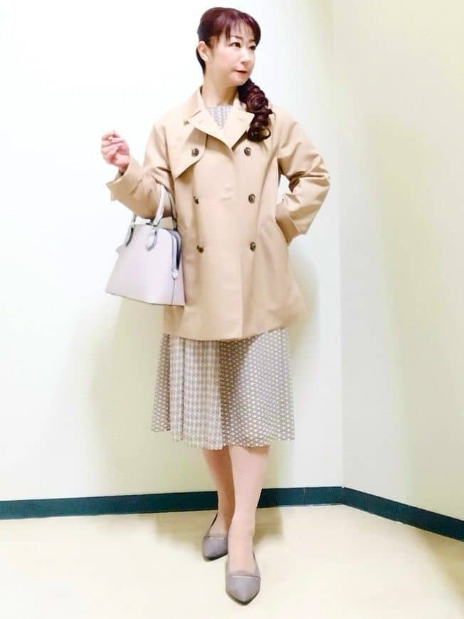 花さんの「Reflect｜【オン・オフ着回しやすい◎】ダブルブレストジャケット」を使ったコーディネート