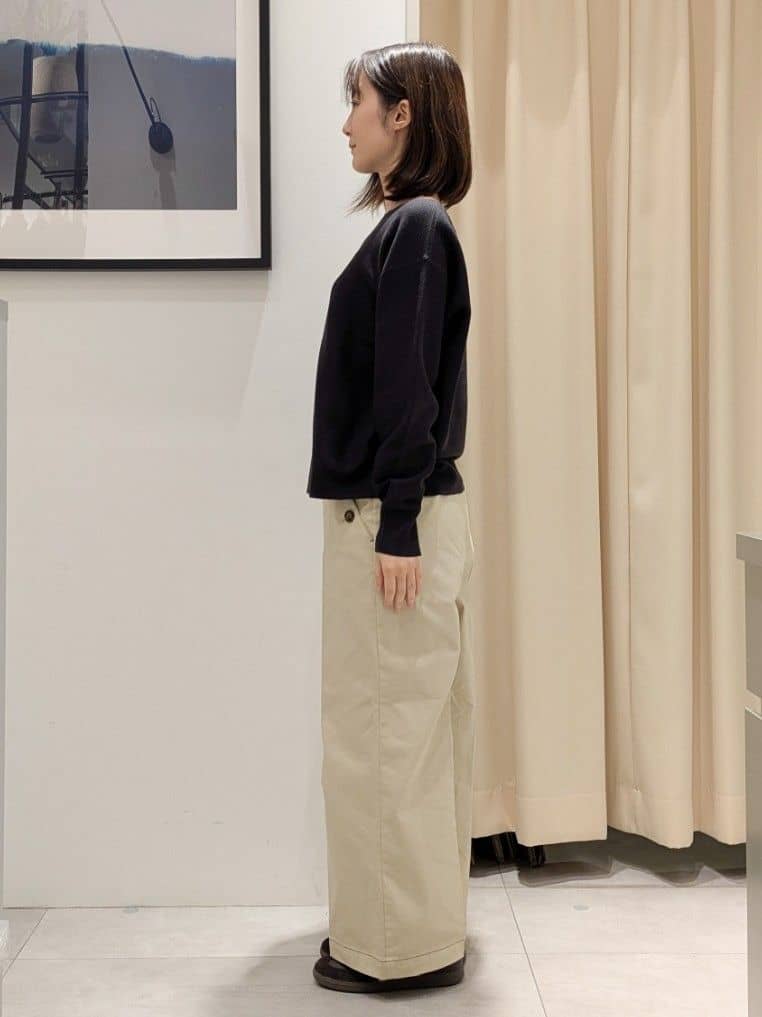なめさんの「THE SHOP TK｜【S-XLサイズ/選べる6色】どこから見ても美しい ガーターニット/洗濯機OK」を使ったコーディネート