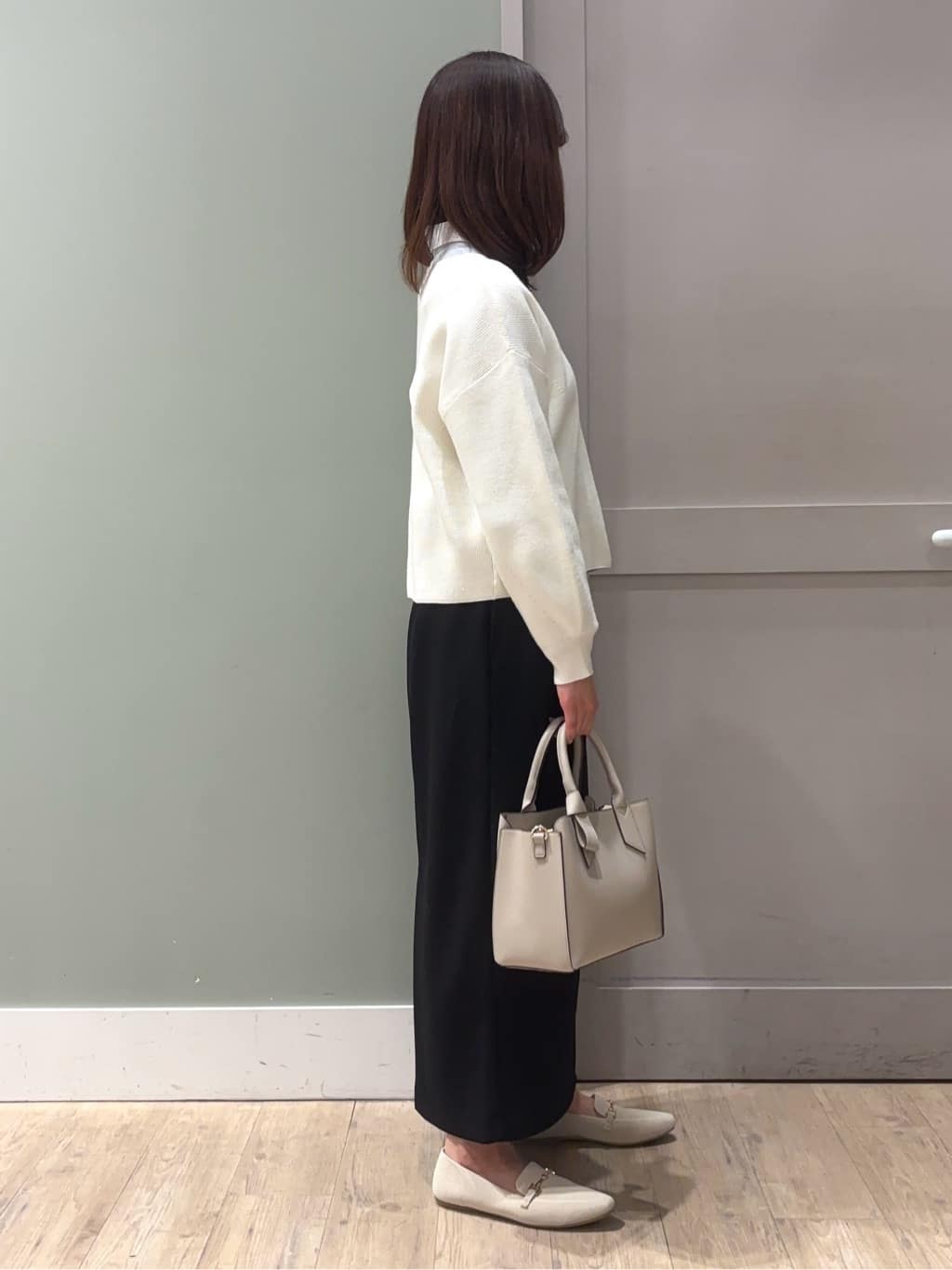 しばみさんの「grove｜毎日着たくなる、もちもち畦編みニット」を使ったコーディネート
