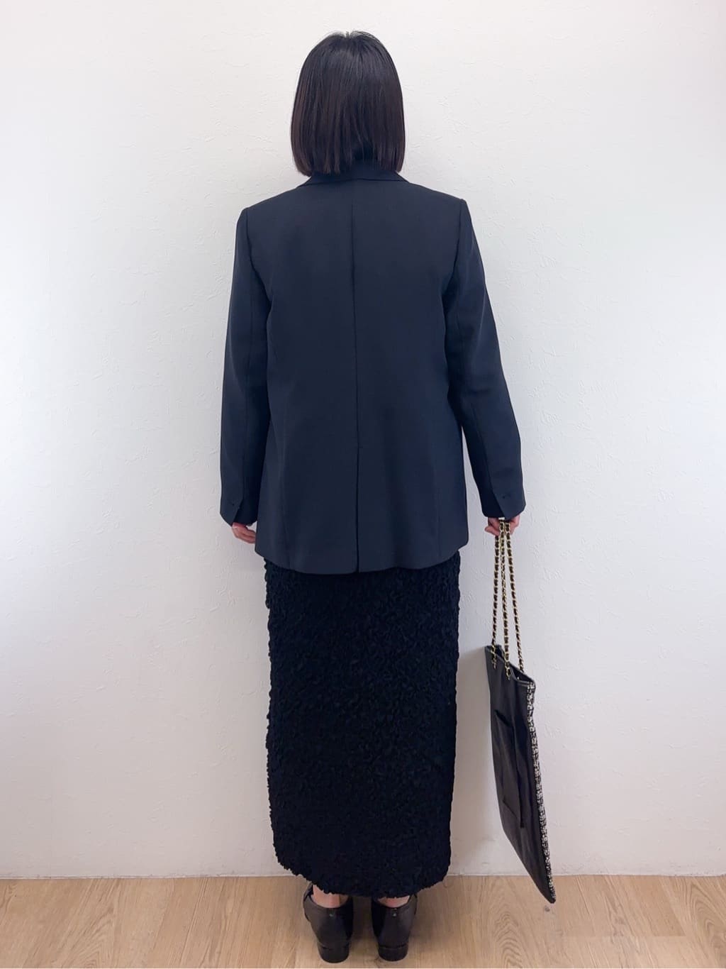 Takeさんの「OPAQUE.CLIP｜金ボタンダブルブレストテーラードジャケット／セットアップ対応【洗える】」を使ったコーディネート
