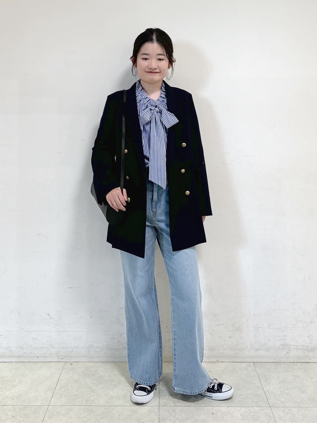 Harunaさんの「Dessin｜ダブルジャケット」を使ったコーディネート