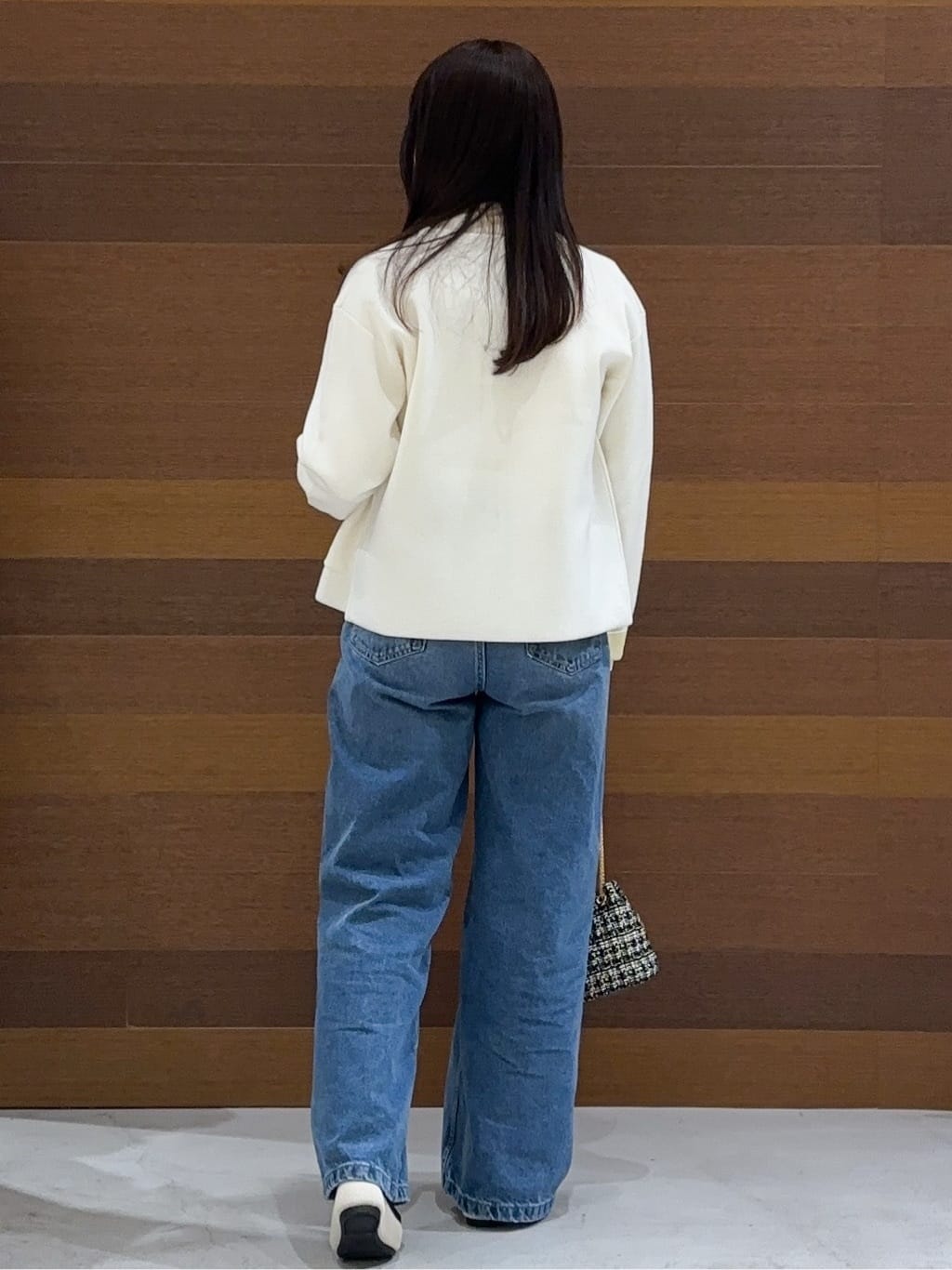 まみさんの「OPAQUE.CLIP｜スナップボタンニットカーディガン【洗濯機OK】」を使ったコーディネート