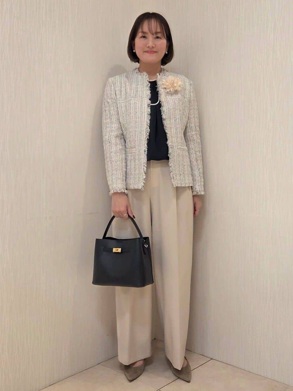 naokoさんの「UNTITLED｜【仕事着/スーツ】ファンシーツイード ジャケット」を使ったコーディネート