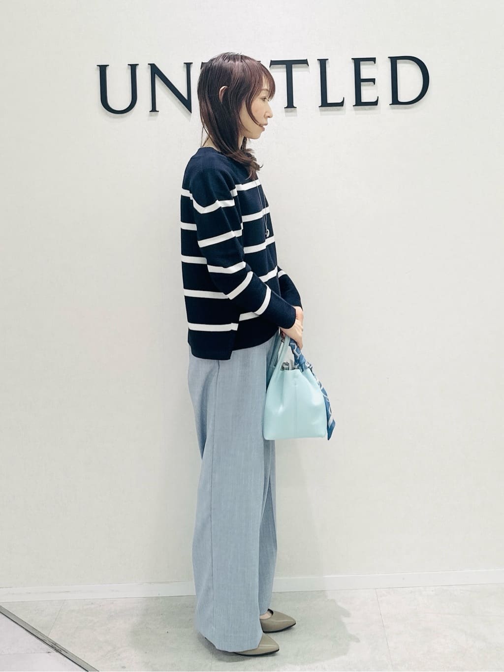Miwaさんの「UNTITLED｜◆【ゆったり/洗える】クロップドニットプルオーバー」を使ったコーディネート