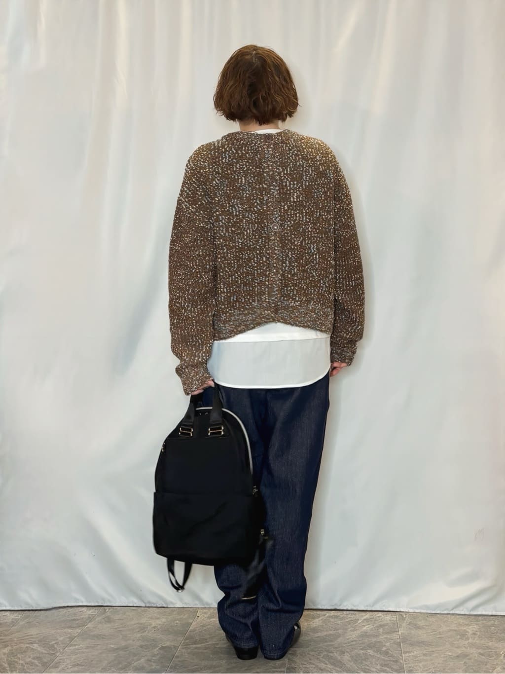 たみさんの「SHOO･LA･RUE｜【洗濯機可/前後2WAY】ぽこぽこニットカーディガン」を使ったコーディネート