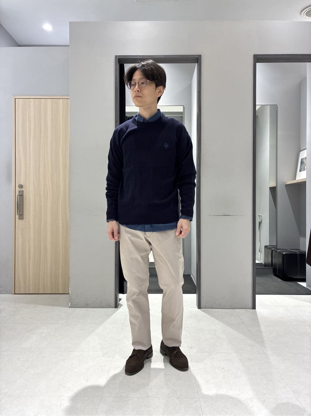 わいずみさんの「TAKEO KIKUCHI｜カラーコンビ ダウンブルゾン」を使ったコーディネート