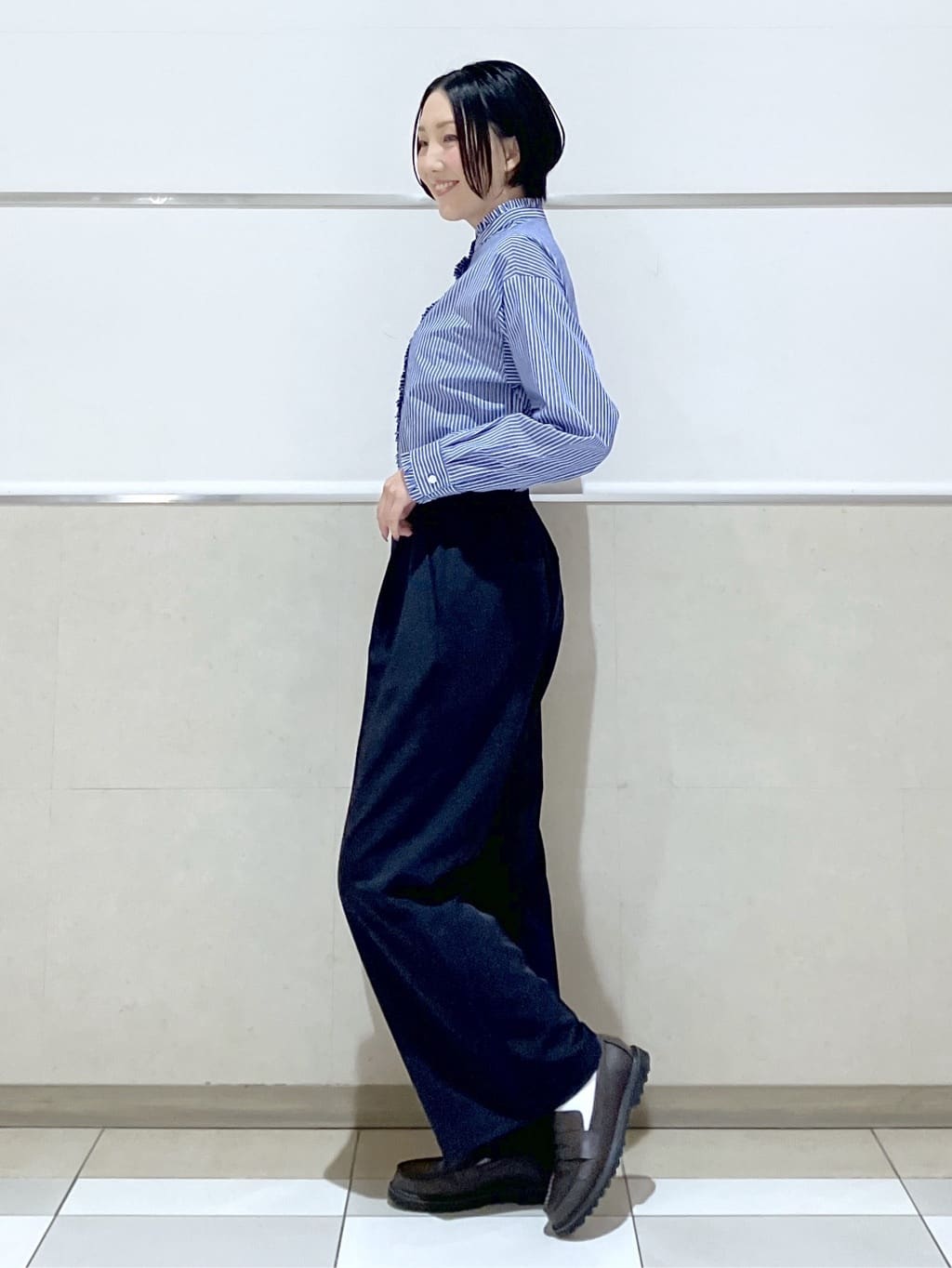 eriko さんの「Dessin｜【花粉ガード/撥水加工/洗える】ステンカラースプリングコート」を使ったコーディネート