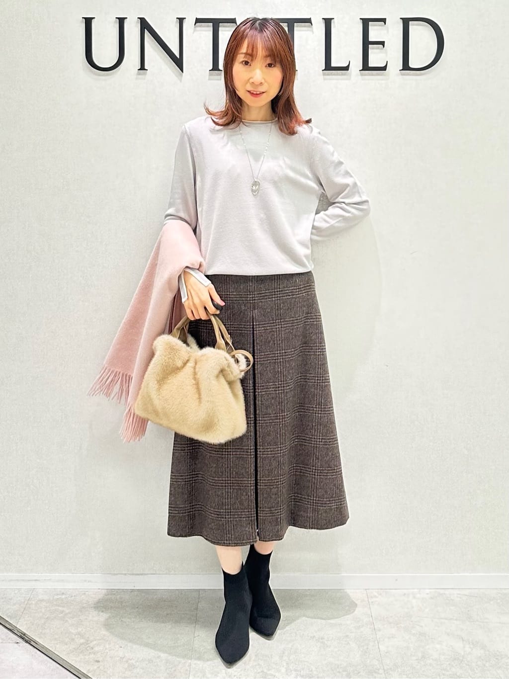 Miwaさんの「UNTITLED｜【はっ水機能/フード取り外し可/防寒】ロングダウンコート」を使ったコーディネート