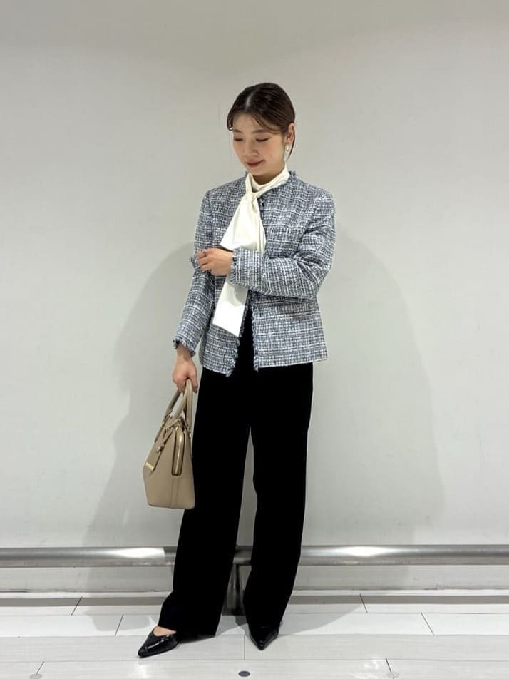 Rinさんの「UNTITLED｜【仕事着/スーツ】ファンシーツイード ジャケット」を使ったコーディネート