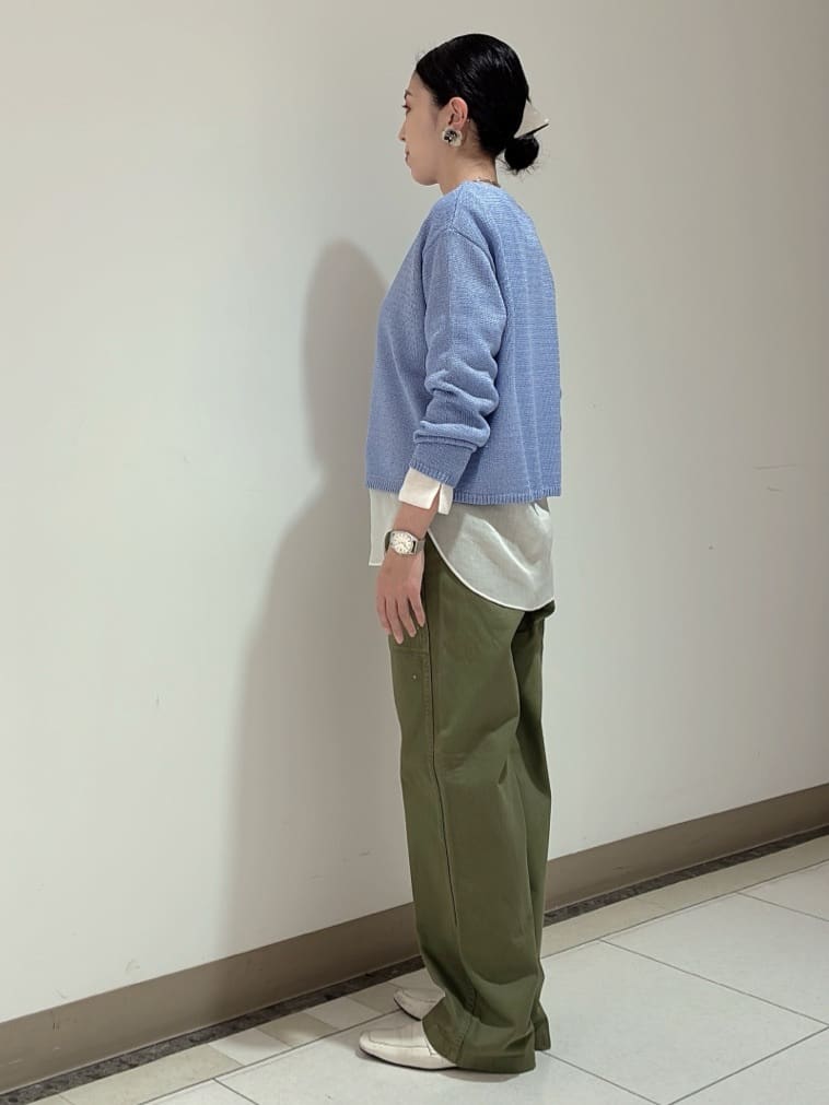 環さんの「UNTITLED｜◆【洗える/光沢感】ファンシーヤーンニット」を使ったコーディネート
