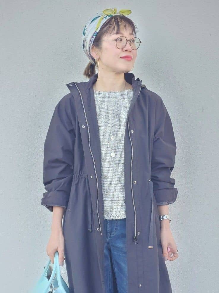 MUTSUKOさんの「UNTITLED｜◆【2WAY/洗える/はっ水】グログランモッズコート」を使ったコーディネート