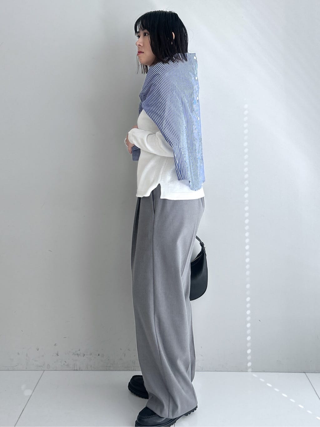 Hirokaさんの「Dessin｜シャンブレースプリングコート」を使ったコーディネート
