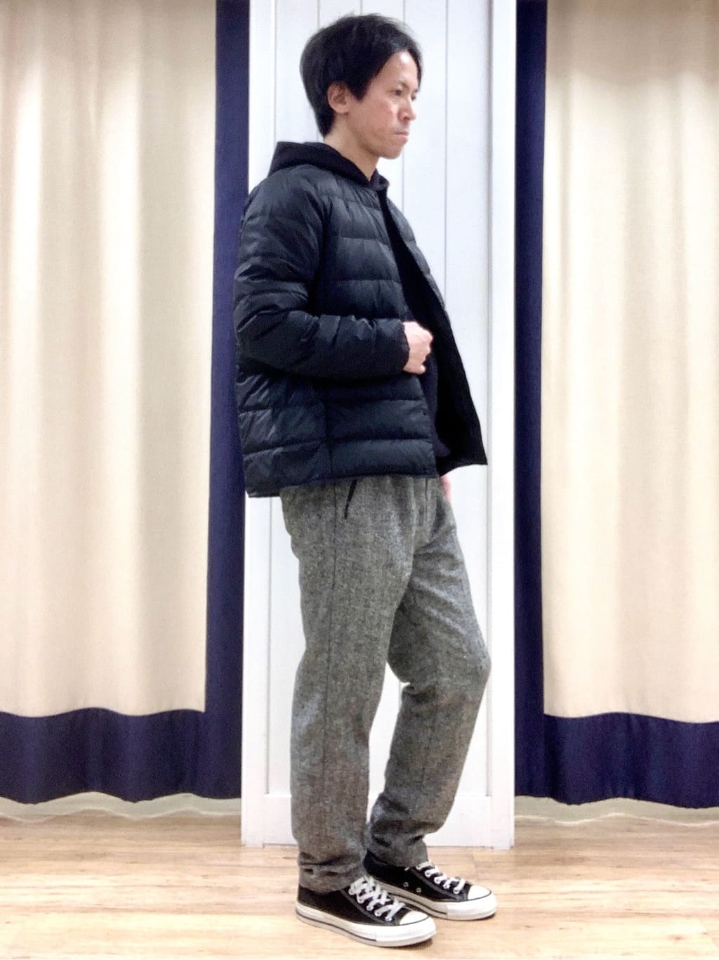 Takaさんの「Dessin｜【ウエストゴム/洗える】ツイードパンツ」を使ったコーディネート