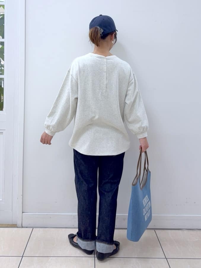 Osawaさんの「Dessin｜【360度可愛い・洗える】バックヘンリーカットソー」を使ったコーディネート