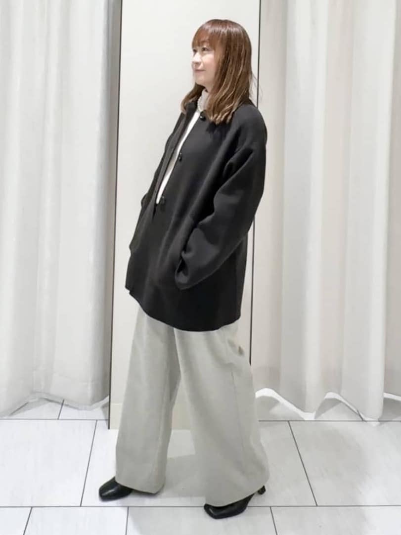 ʏᴜᴋɪᴋᴏさんの「UNTITLED｜【ミディ丈/軽やか】セミラグランリバー コート」を使ったコーディネート
