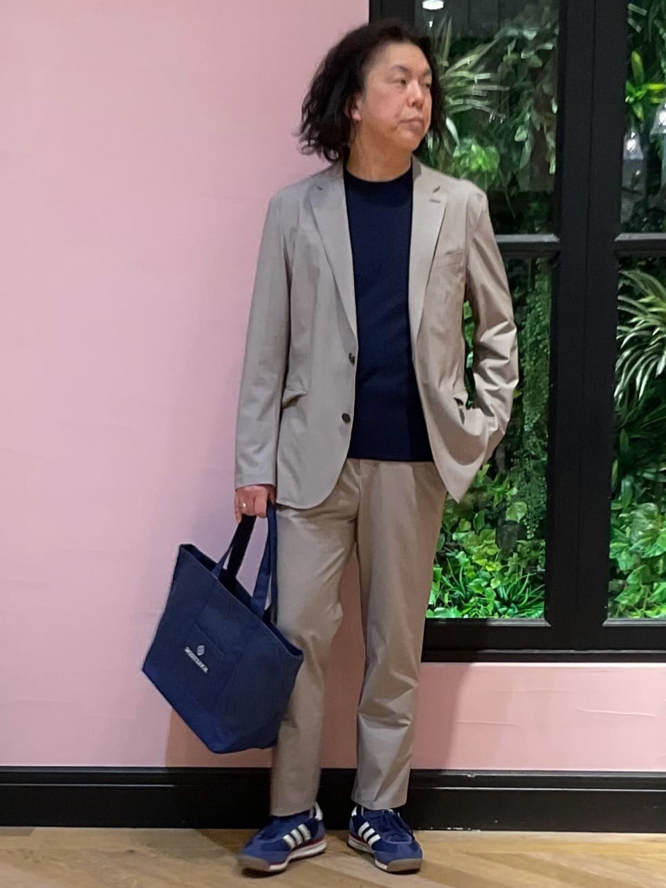 Nagaseさんの「DRESSTERIOR｜【セットアップ可/MonoMax4月号掲載/Safari5月号掲載】CARREMAN ストレッチジャ」を使ったコーディネート