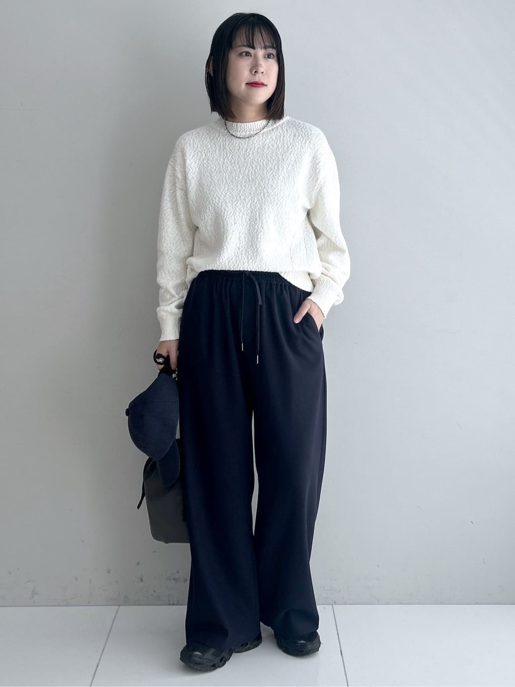 Hirokaさんの「Dessin｜【洗える】ローゲージコットンニット」を使ったコーディネート