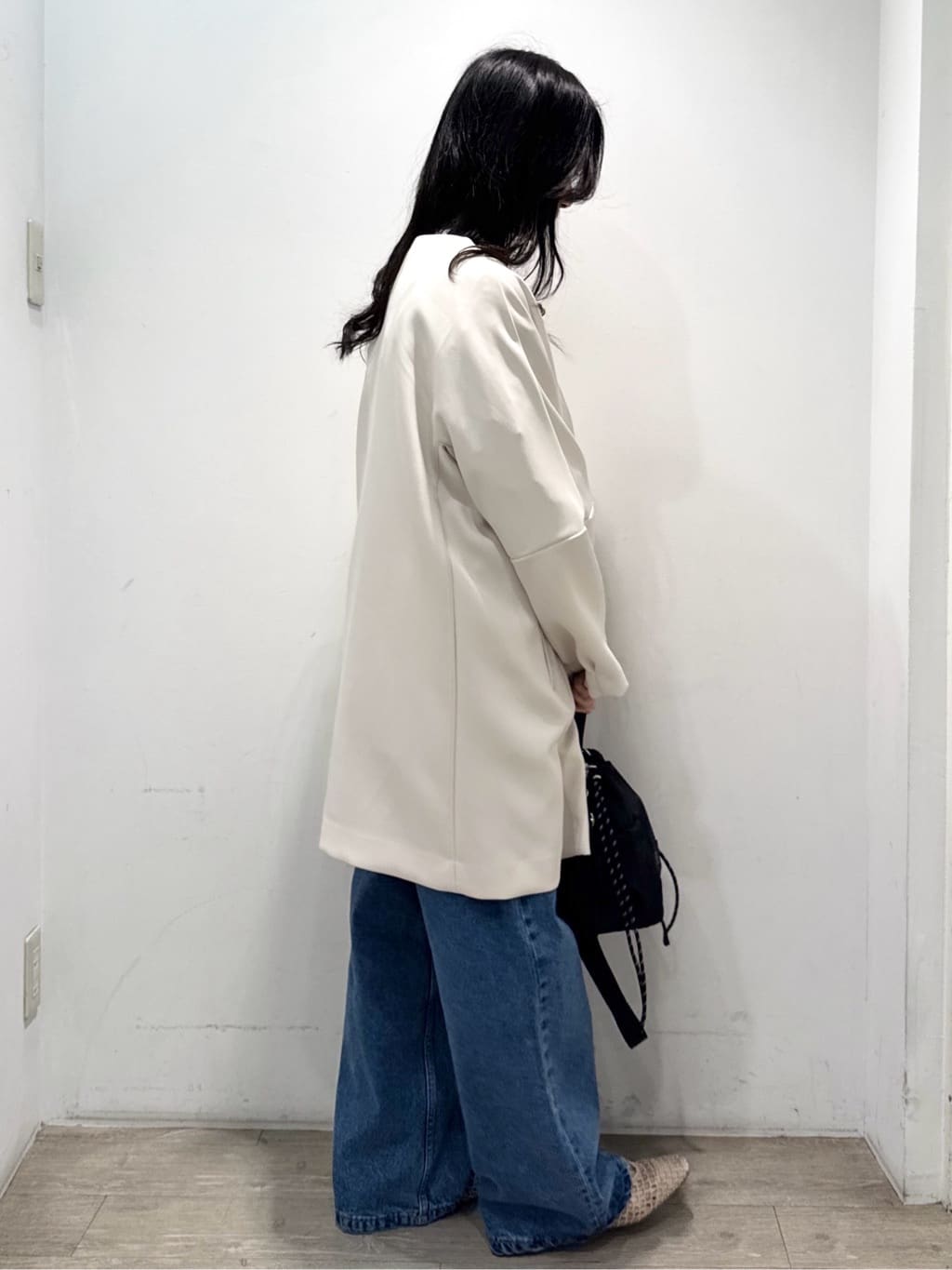 yuicciさんの「OPAQUE.CLIP｜フォルムスリーブミドルコート【洗濯機OK】」を使ったコーディネート