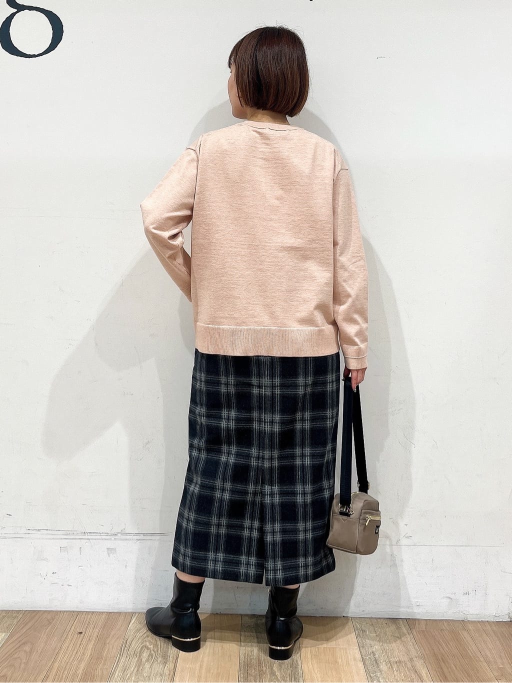 山さんさんの「grove｜【SETUP可能】冬から春まで心地よく　タック編みオーバーサイズニット」を使ったコーディネート