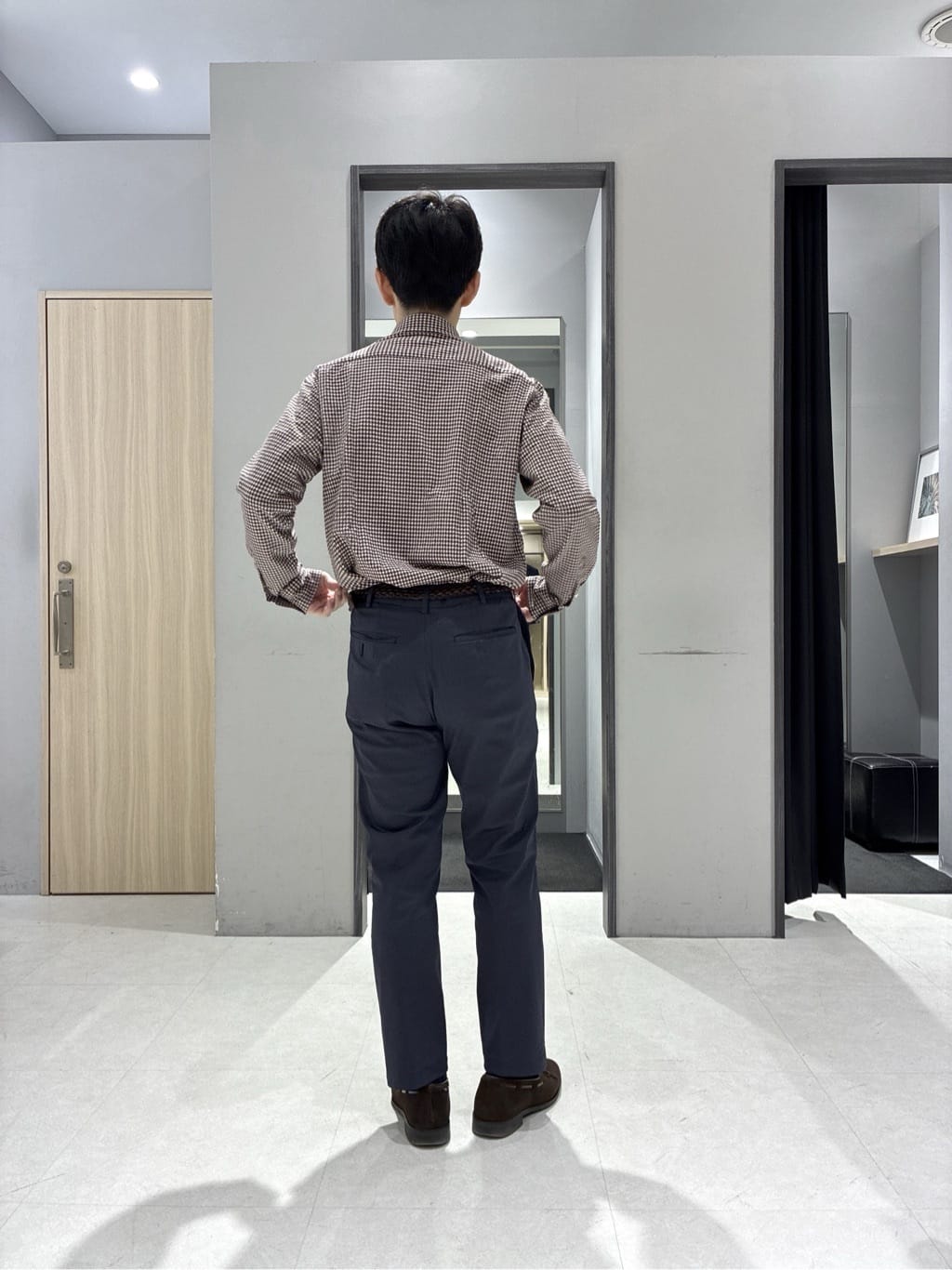 わいずみさんの「TAKEO KIKUCHI｜【360&deg;ストレッチ／軽量】None Of Stress ライト ジャケット（セットアップ対応）」を使ったコーディネート