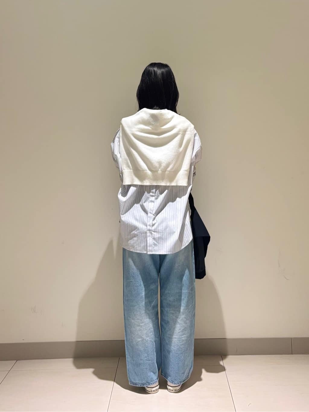 mayuさんの「Dessin｜【洗える】バックボタンオーバーシャツ」を使ったコーディネート