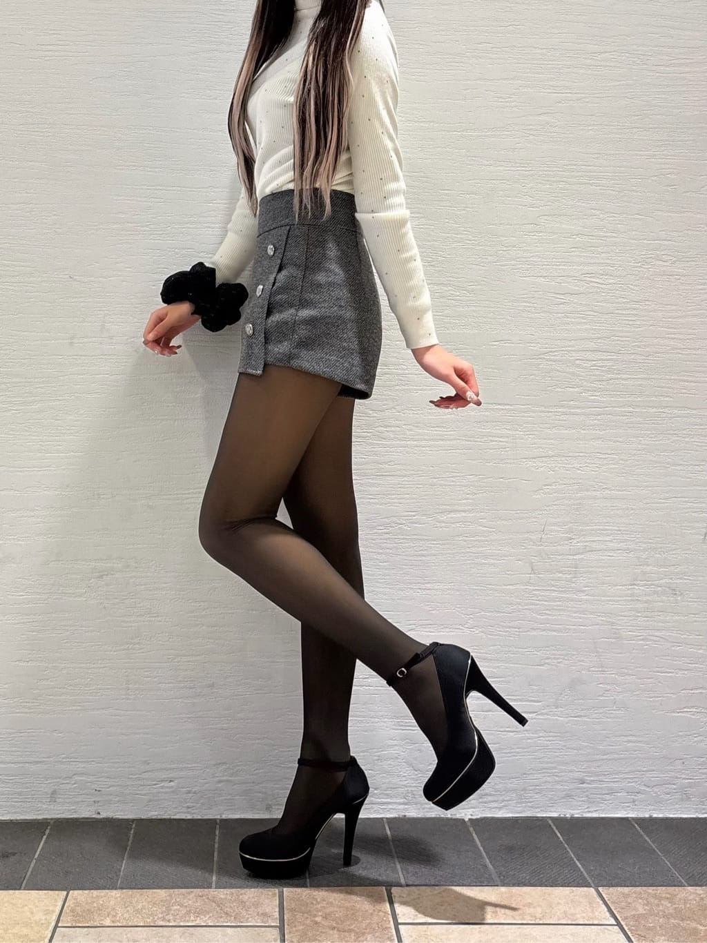 SACHAさんの「ESPERANZA｜2WAY超ハイヒール厚底パンプス」を使ったコーディネート