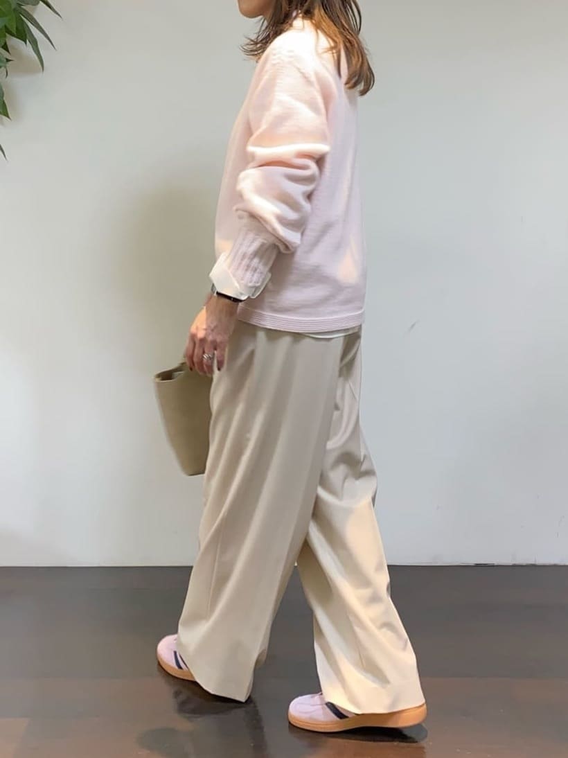 tomoさんの「UNTITLED｜【洗える】スポンディッシュ ボトルネックニット」を使ったコーディネート