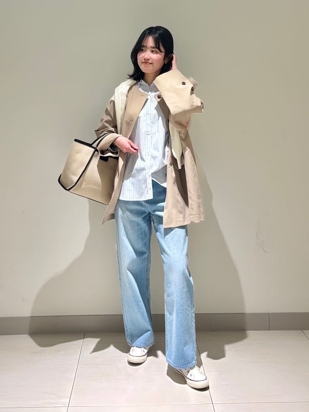 mayuさんの「Dessin｜【洗える】ローゲージコットンニット」を使ったコーディネート