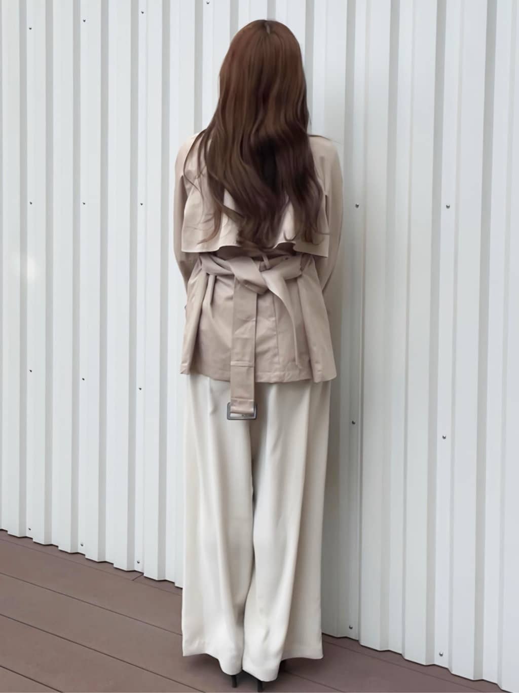 Ramuさんの「OPAQUE.CLIP｜オフショルダーデザインニット【洗濯機OK】」を使ったコーディネート