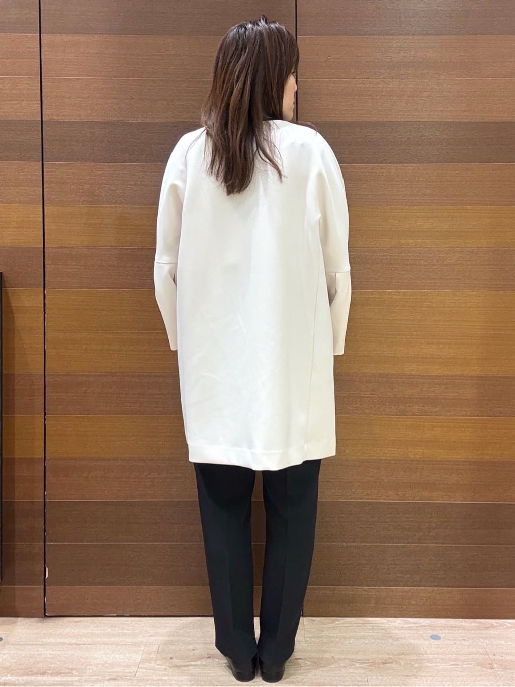 maichiさんの「OPAQUE.CLIP｜【UV】ボートネックガーターニット《6col／洗濯機OK》」を使ったコーディネート