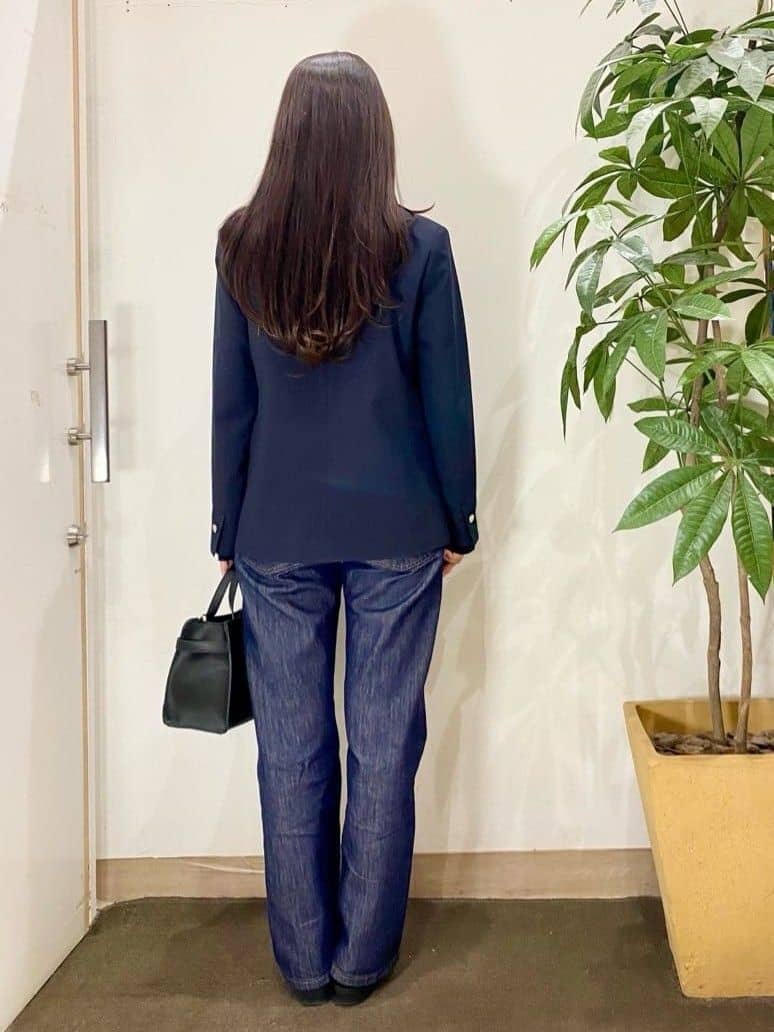 AYUMIさんの「SHOO･LA･RUE｜【セットアップ可/S-LL/洗濯機可】マニッシュに決まる ダブルブレストジャケット」を使ったコーディネート
