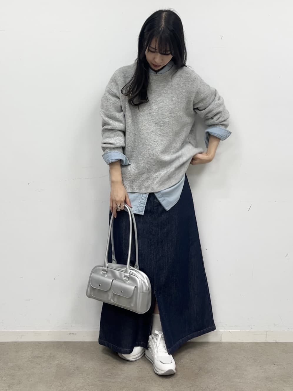 cotaniさんの「SHOO･LA･RUE｜【洗濯機可】お気に入りカラーを身にまとって　ふんわりゆるニット」を使ったコーディネート