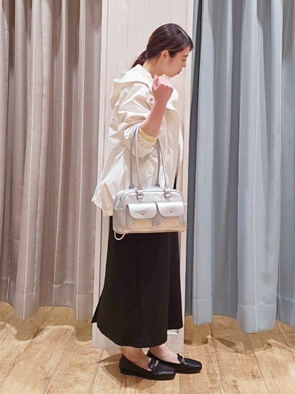 miyaさんの「SHOO･LA･RUE｜【洗濯機可/S-LL/アンサンブル可】結局、シンプル クルーネックニット」を使ったコーディネート