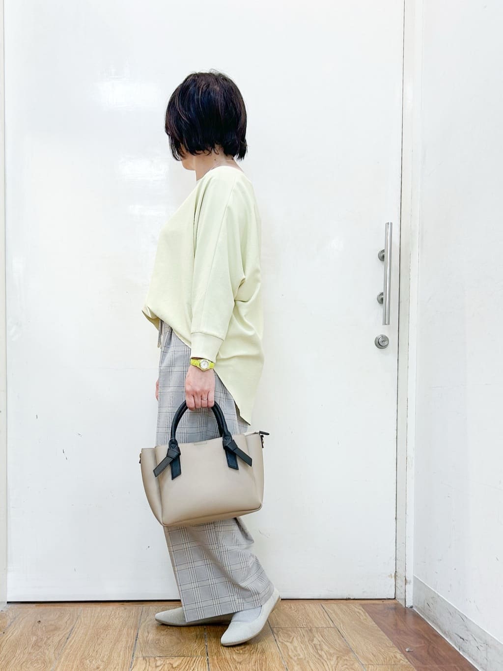 haruさんの「SHOO･LA･RUE｜【NEW/22.5㎝-24.5㎝】洗えてサラサラ ニットパンプス」を使ったコーディネート