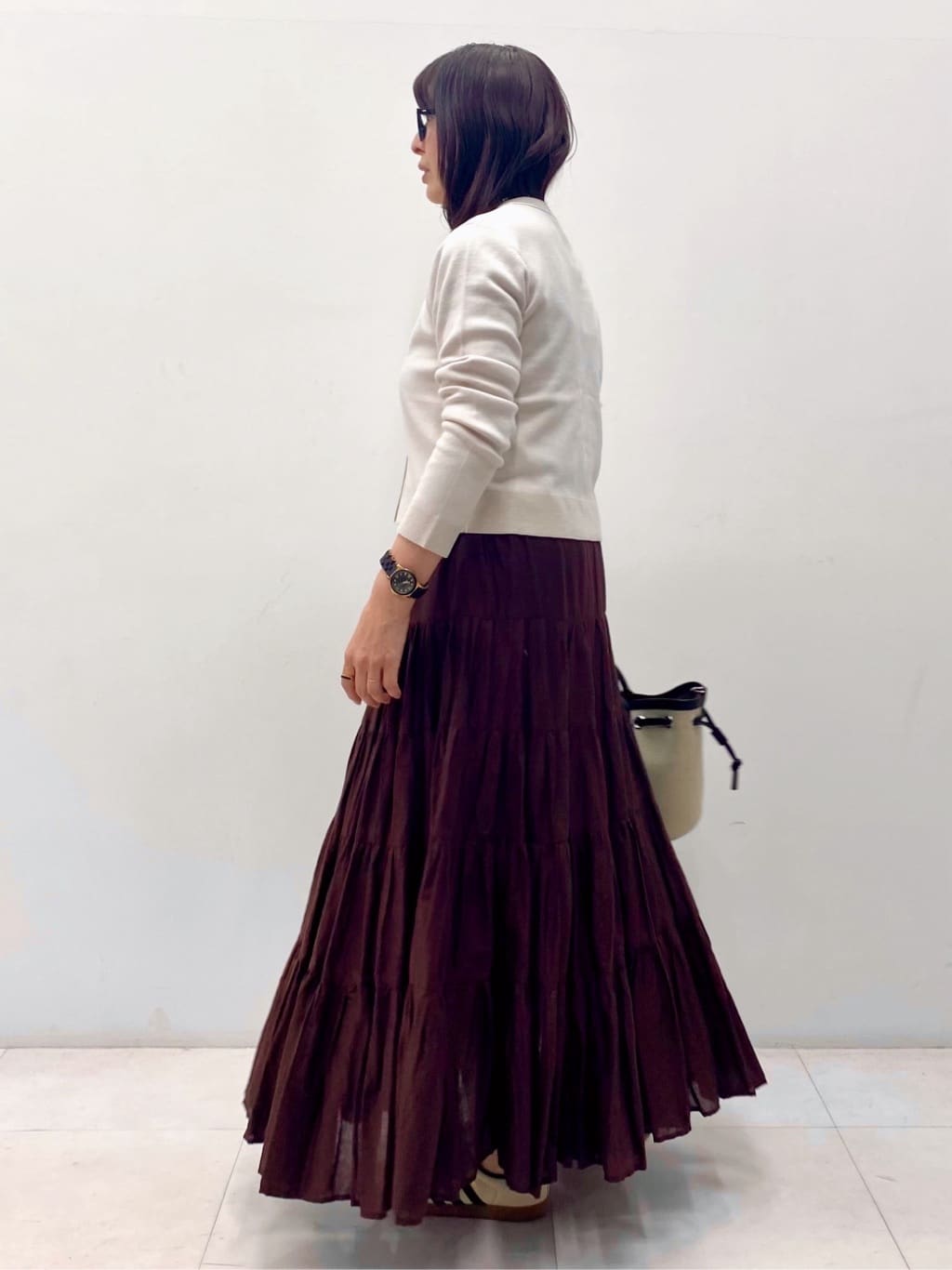 Sawaguchiさんの「DRESSTERIOR｜【再入荷】コットンボイルティアードスカート」を使ったコーディネート