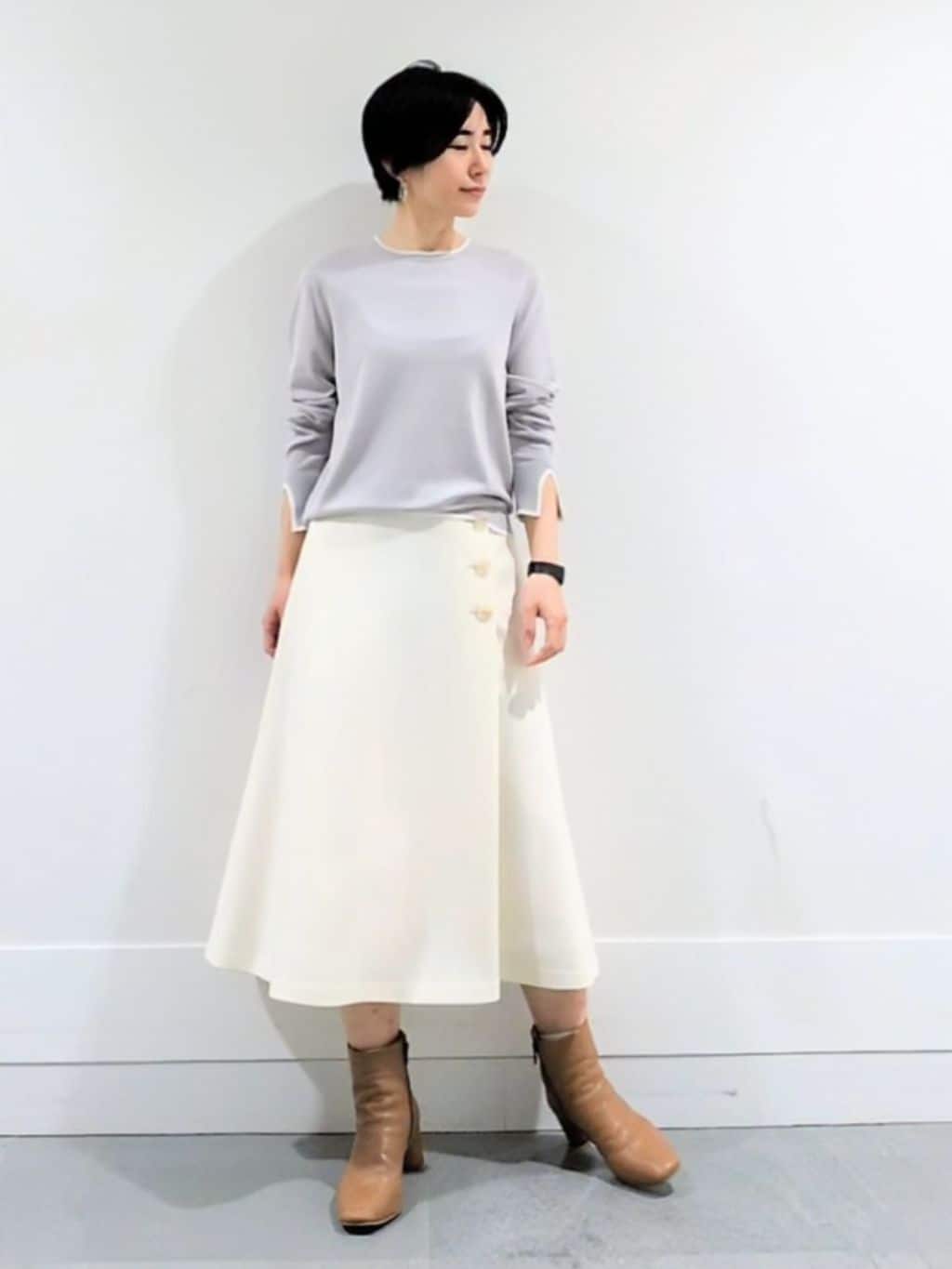 ミズタさんの「UNTITLED｜【アンサンブル可/洗える】ウォームスパンニット」を使ったコーディネート