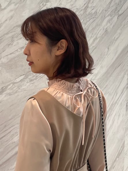 abeさんの「Couture brooch｜【洗える・ハレの日・通勤】ハートネック フレアージャンスカ」を使ったコーディネート