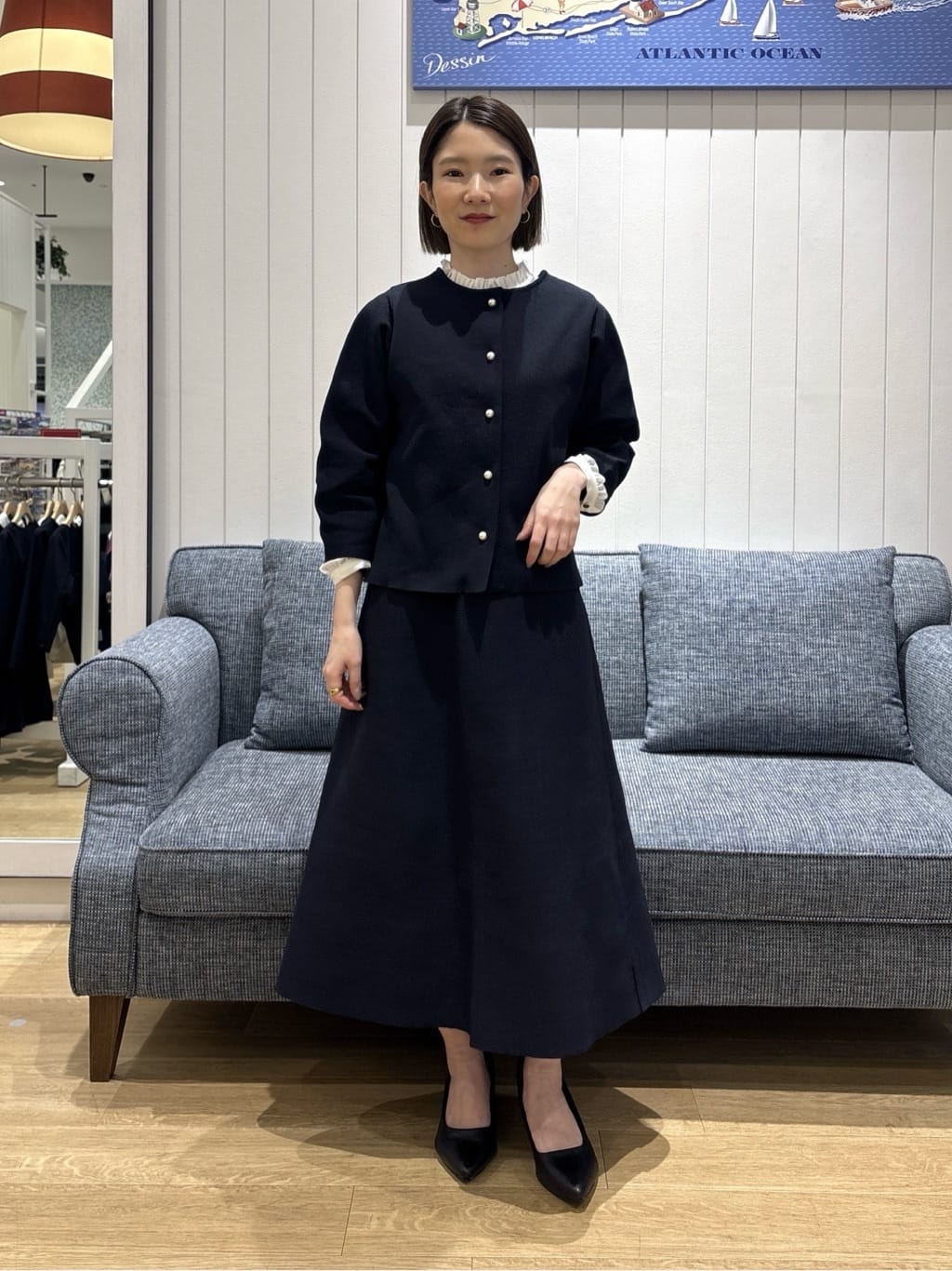 risaさんの「Dessin｜【入卒/セレモニー/単品使い2WAY可能】ニットセットアップ」を使ったコーディネート